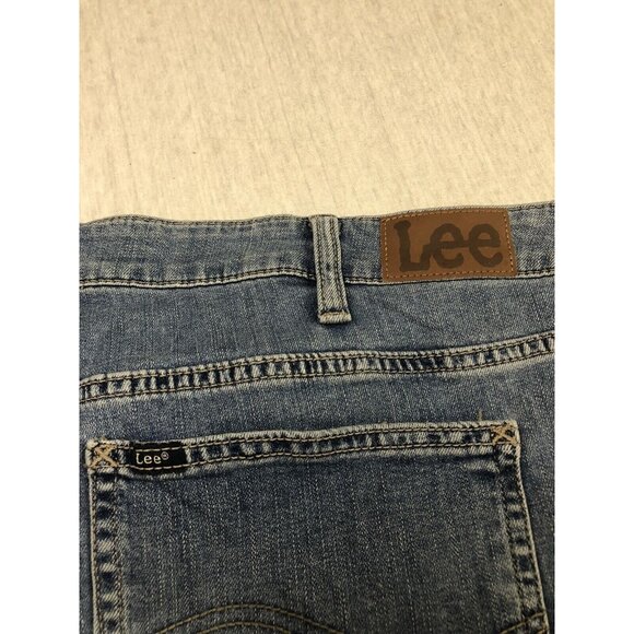 Lee Denim Shorts Regular Fit Mid Rise Size Medium Pockets Zipper Button Blue - Picture 9 of 9